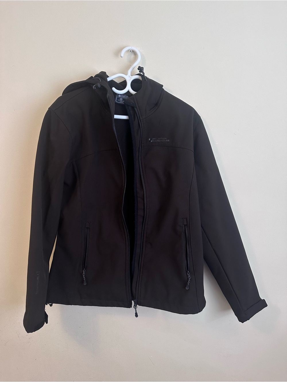 Mountain Warehouse Women’s Black Softshell Hooded Jacket XL